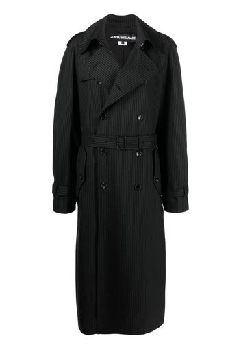 Junya Watanabe belted double-breasted trench coat - Nero