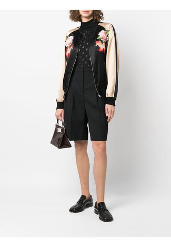 Junya Watanabe floral-embroidered bomber jacket - Nero