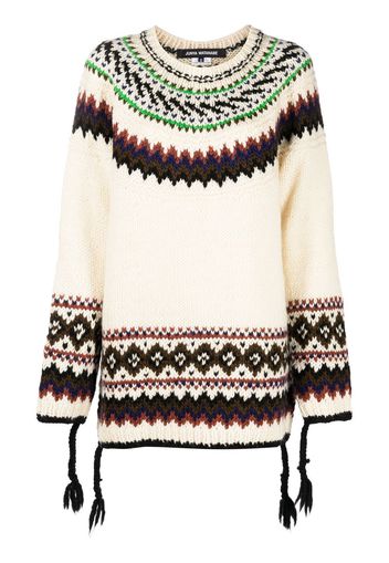 Junya Watanabe crew-neck knit jumper - Toni neutri