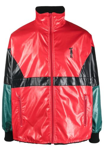 Junya Watanabe colour-block panelled windbreaker - Rosso