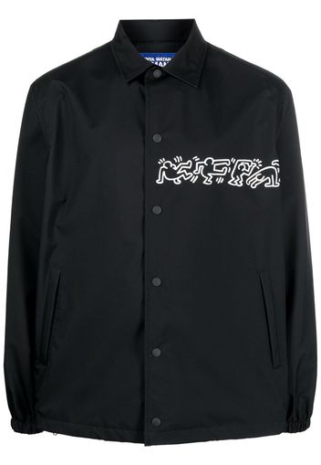 Junya Watanabe Keith Haring-print shirt jacket - Nero