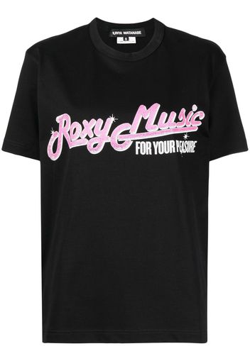 Junya Watanabe slogan-print cotton T-shirt - Nero