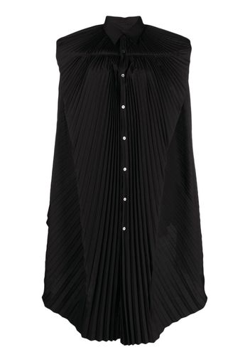 Junya Watanabe Top asimmetrico plissettato - Nero