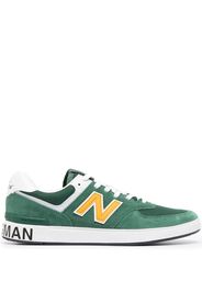 Junya Watanabe logo-patch low-top sneakers - Verde