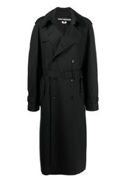 Junya Watanabe belted double-breasted trench coat - Nero