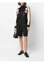 Junya Watanabe floral-embroidered bomber jacket - Nero