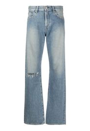 Junya Watanabe Jeans dritti a vita alta - Blu