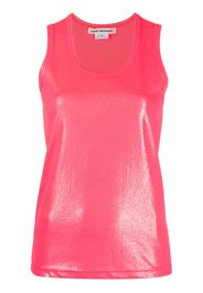 Junya Watanabe high-shine short-sleeve top - Rosa