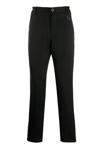 straight leg tailored trousers