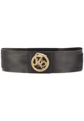 logo snake embellished belt