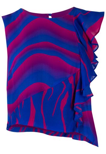 Just Cavalli Blusa asimmetrica con stampa