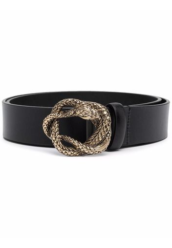 Just Cavalli snake buckle belt - Nero