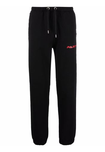 Just Cavalli Party side-graphic track trousers - Nero