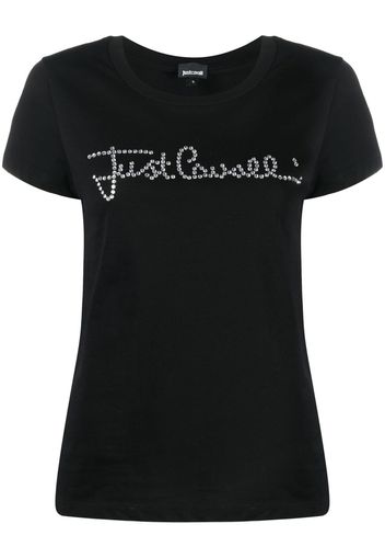 Just Cavalli gem-logo short-sleeved T-shirt - Nero