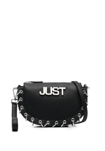 Just Cavalli logo plaque cross body bag - Nero