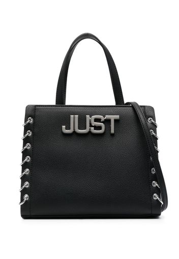 Just Cavalli logo plaque bag - Nero