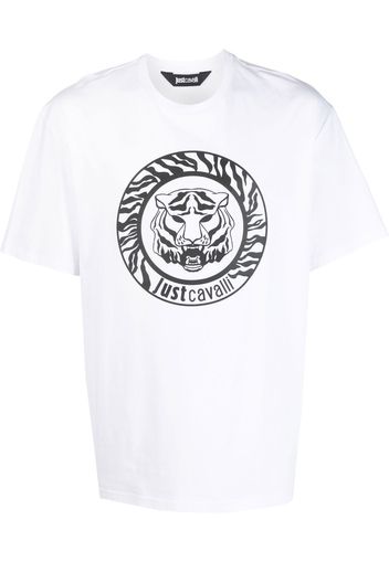 Just Cavalli logo-print cotton T-shirt - Bianco