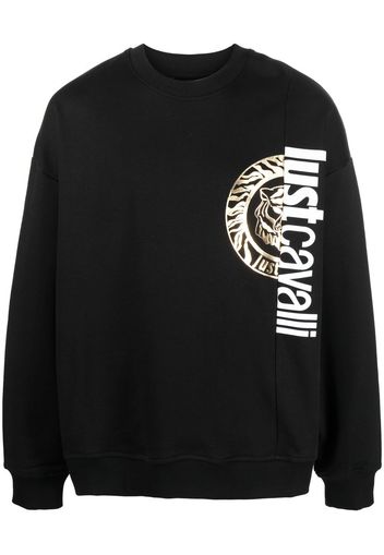 Just Cavalli logo-print sweatshirt - Nero
