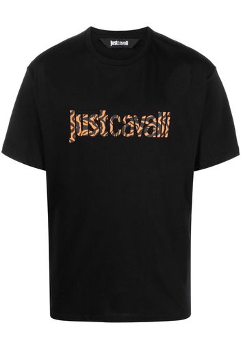 Just Cavalli logo-print cotton T-shirt - Nero