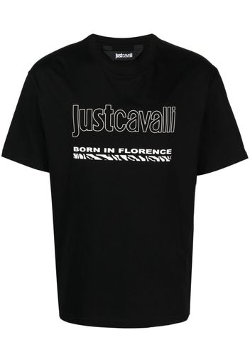 Just Cavalli T-shirt con stampa - Nero