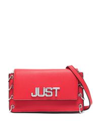 Just Cavalli logo-plaque cross body bag - Rosso