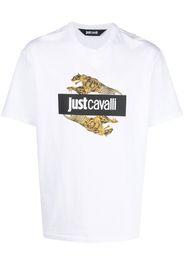 Just Cavalli logo-print cotton T-shirt - Bianco