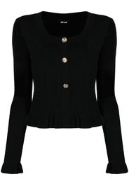 Just Cavalli Cardigan con ruches - Nero