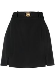 Just Cavalli jacquard-motif fitted skirt - Nero