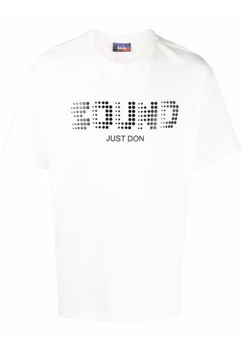 Just Don Sound-print short-sleeve T-shirt - Bianco