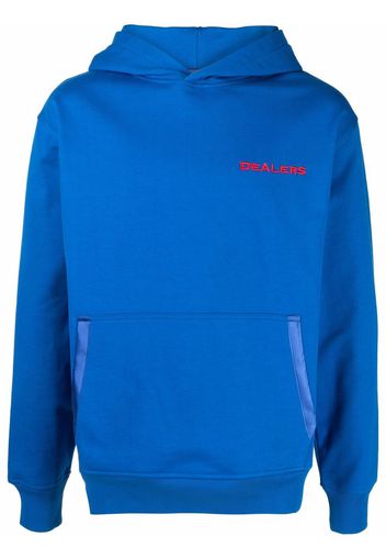 Just Don embroidered-Dealers hoodie - Blu