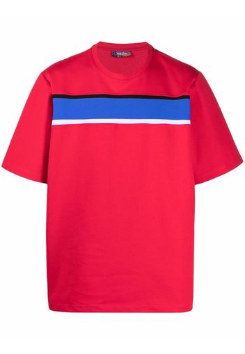 Just Don striped band short-sleeve T-shirt - Rosso