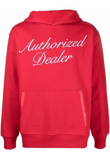 Just Don slogan print hooded sweatshirt - Rosso