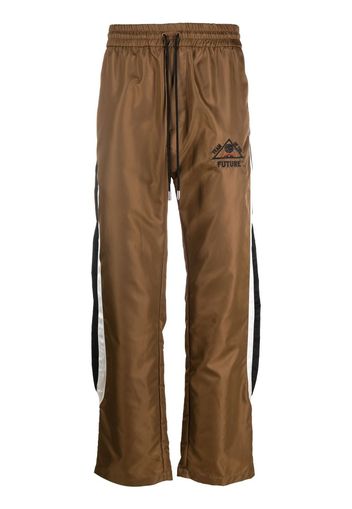 Just Don side-stripe track-pants - Marrone