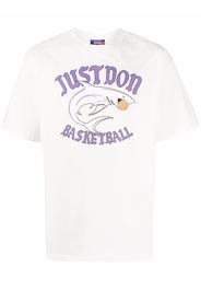 Just Don logo-print T-shirt - 02 WHITE