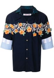 JUST IN XX Camicia con stampa hawaiana - Blu