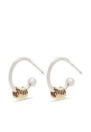 Justine Clenquet Gloria hoop earrings - Argento