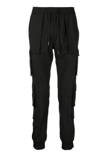 Juun.J deconstructed track pants - Nero