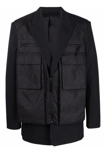 Juun.J two-layer vest blazer - Nero