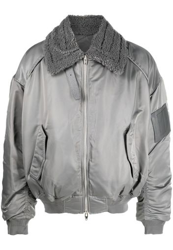 Juun.J zip-up bomber jacket - Grigio