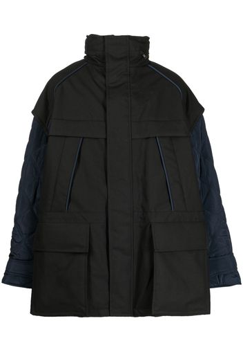 Juun.J zip-up padded jacket - Nero