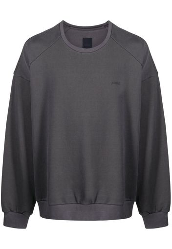 Juun.J logo-print cotton sweatshirt - Grigio