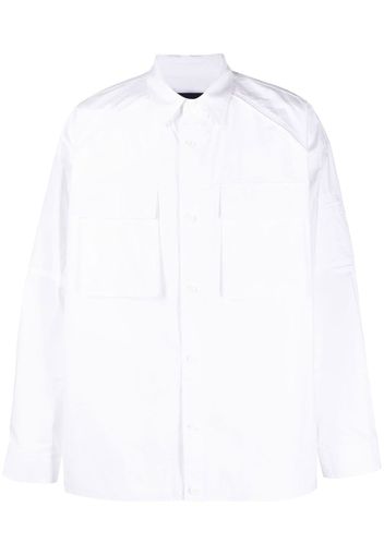 Juun.J long-sleeve cargo shirt - Bianco