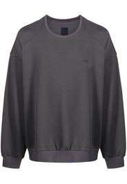 Juun.J logo-print cotton sweatshirt - Grigio