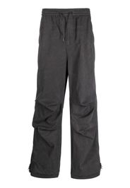 Juun.J waffle-effect drawstring track pants - Grigio