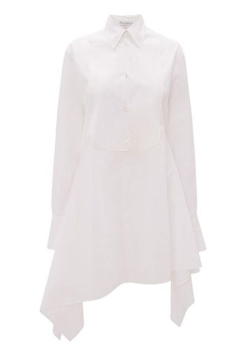 asymmetric bib shirt dress