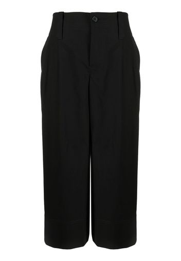 JW Anderson Pantaloni a gamba ampia crop - Nero