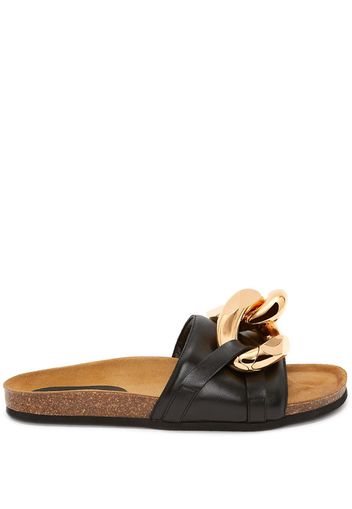 JW Anderson WOMEN'S CHAIN SLIDES - Nero