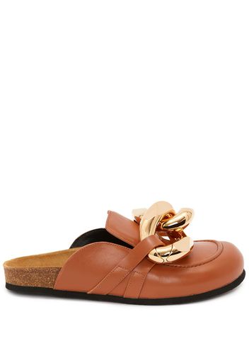 JW Anderson chain loafer mules - Marrone