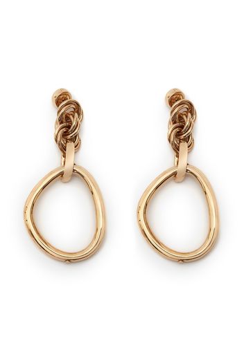 JW Anderson OVERSIZED LINK CHAIN EARRINGS - Oro