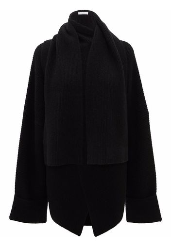 JW Anderson OVERSIZED DRAPED CARDIGAN - Nero